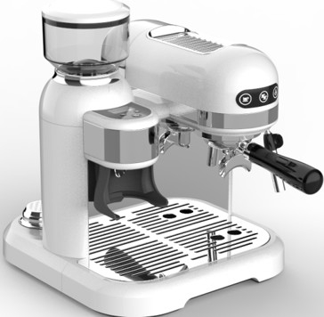 1500W White electric espresso machine coffee maker 318.5 mm