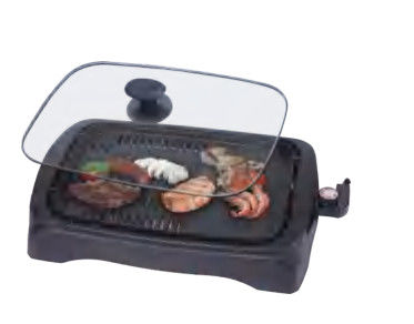 Black Portable BBQ 1250W Infrared Smokeless Grill Easy Cleaning