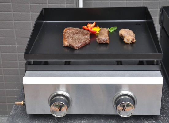 430 Stainless Steel Outdoor Grill , 220V 2 Burner Gas Grill